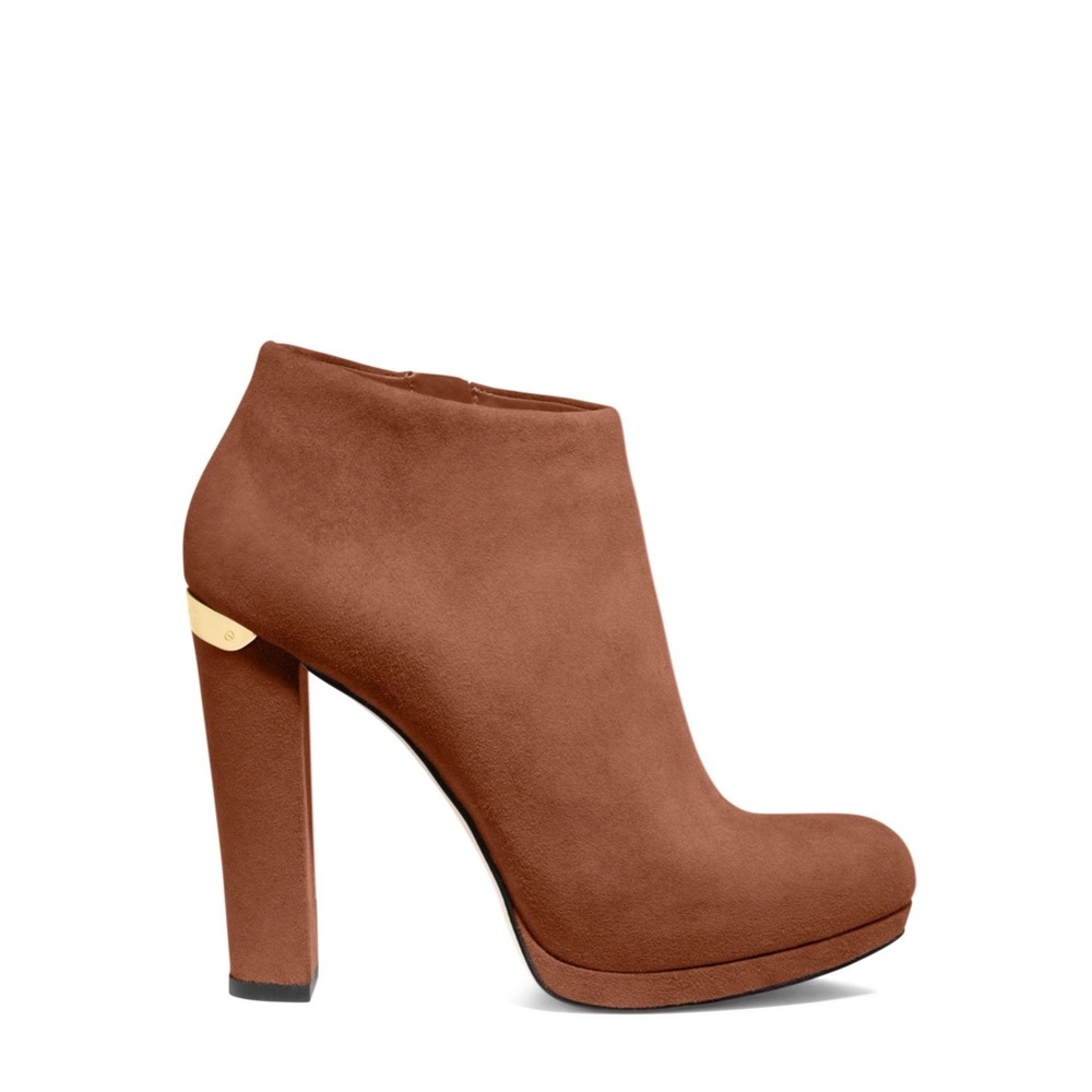 🤎Michael Kors Haven Cognac Suede Booties🤎